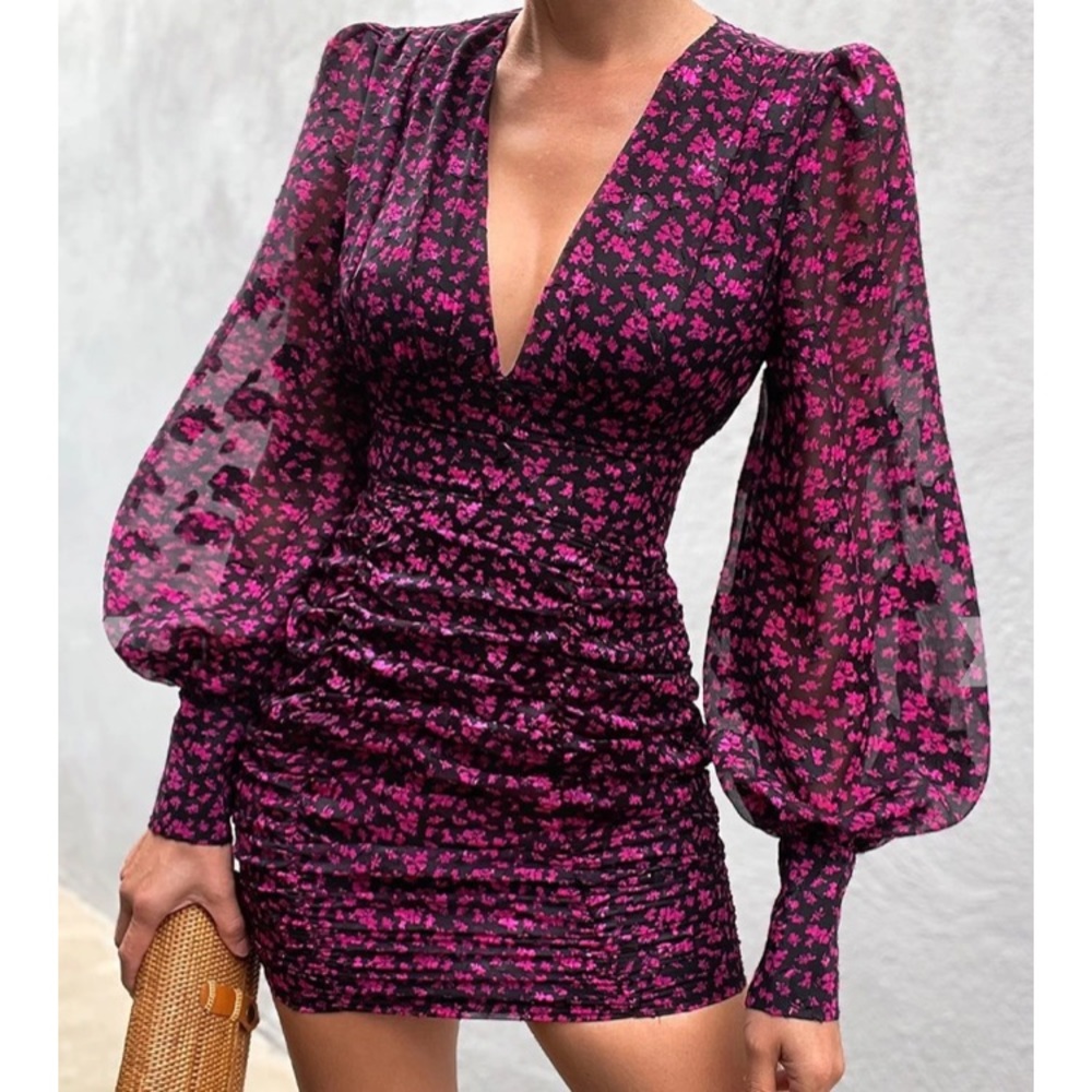 Runaway the Label Magnolia mini Dress - Pink/Black